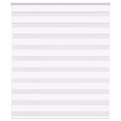 Valge sebraruloo kettmehhanismiga, 130 x 150 cm, polüester