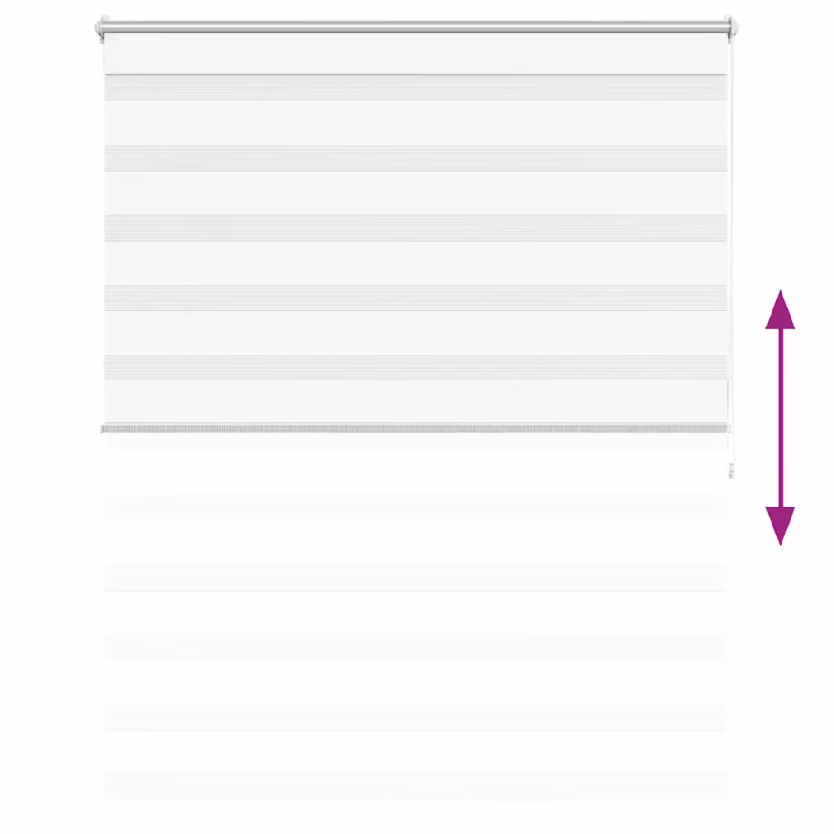 Valge sebraruloo, 140 x 175 cm, 100% polüester – 5