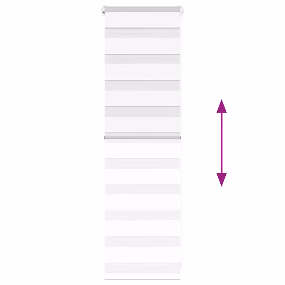 Valge sebraruloo kettmehhanismiga, 45 x 100 cm, polüester, kanga laius 40,9 cm – 5