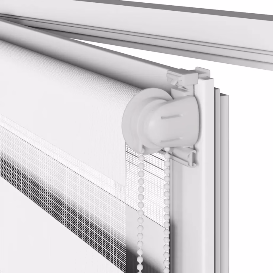 Valge sebraruloo kettmehhanismiga, 45 x 230 cm, 100% polüester – 11