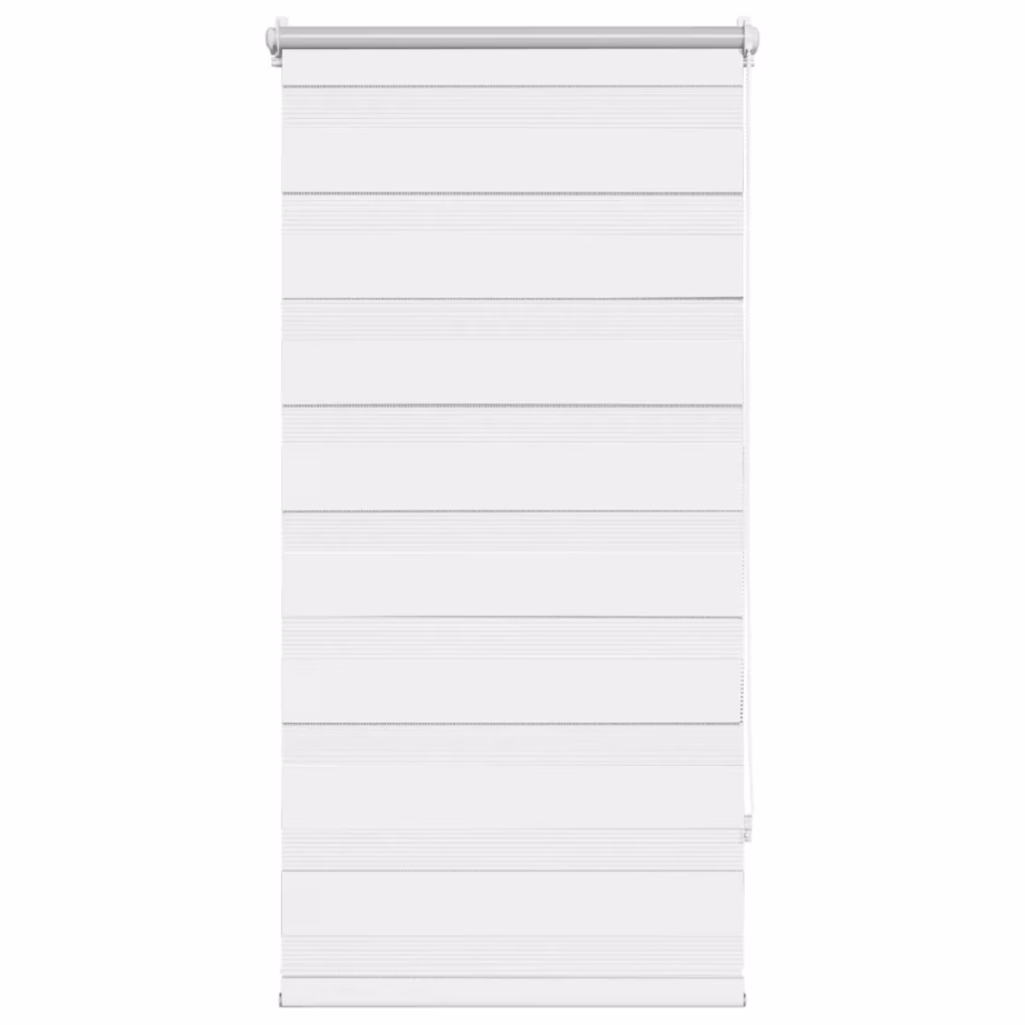 Valge sebraruloo päev-öö efektiga, 60 x 120 cm, 100% polüester – 2