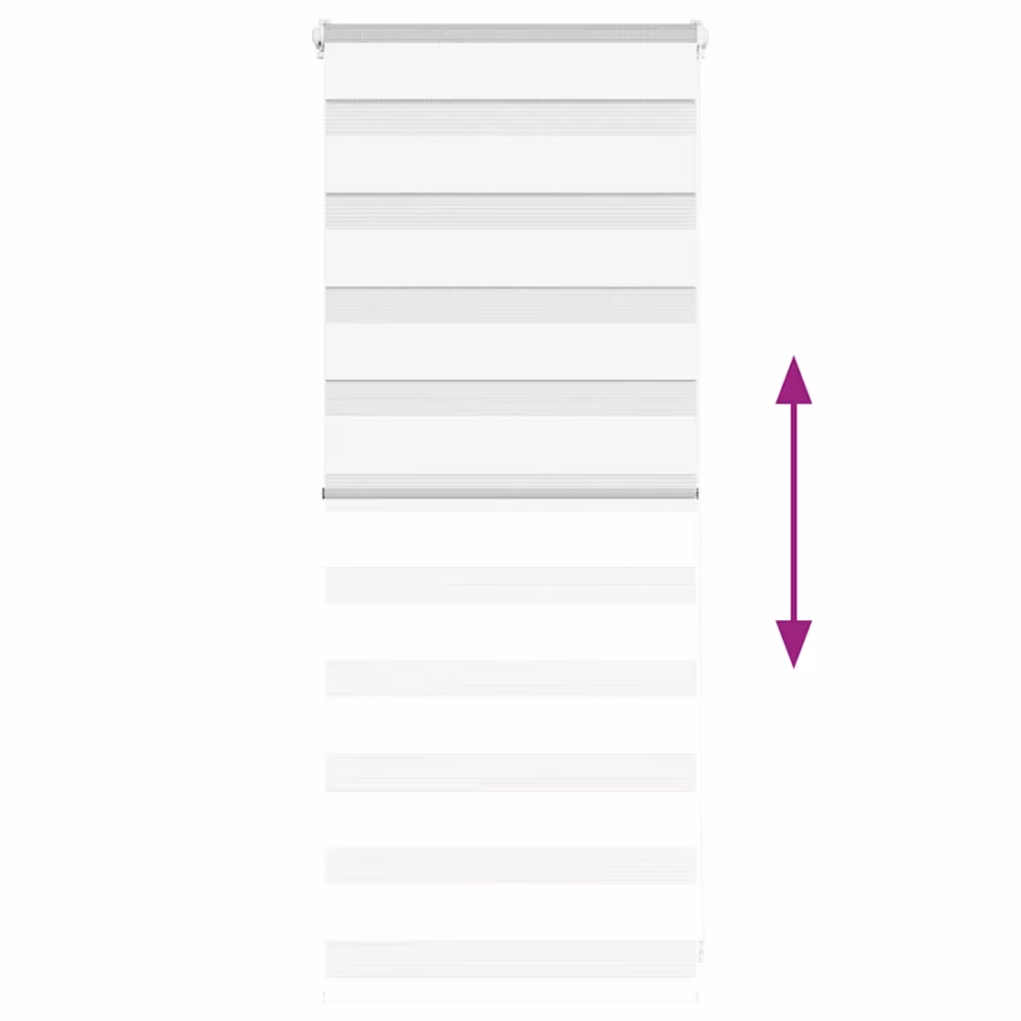 Valge sebraruloo kettmehhanismiga, 60 x 100 cm, kanga laius 55,9 cm, 100% polüester – 5