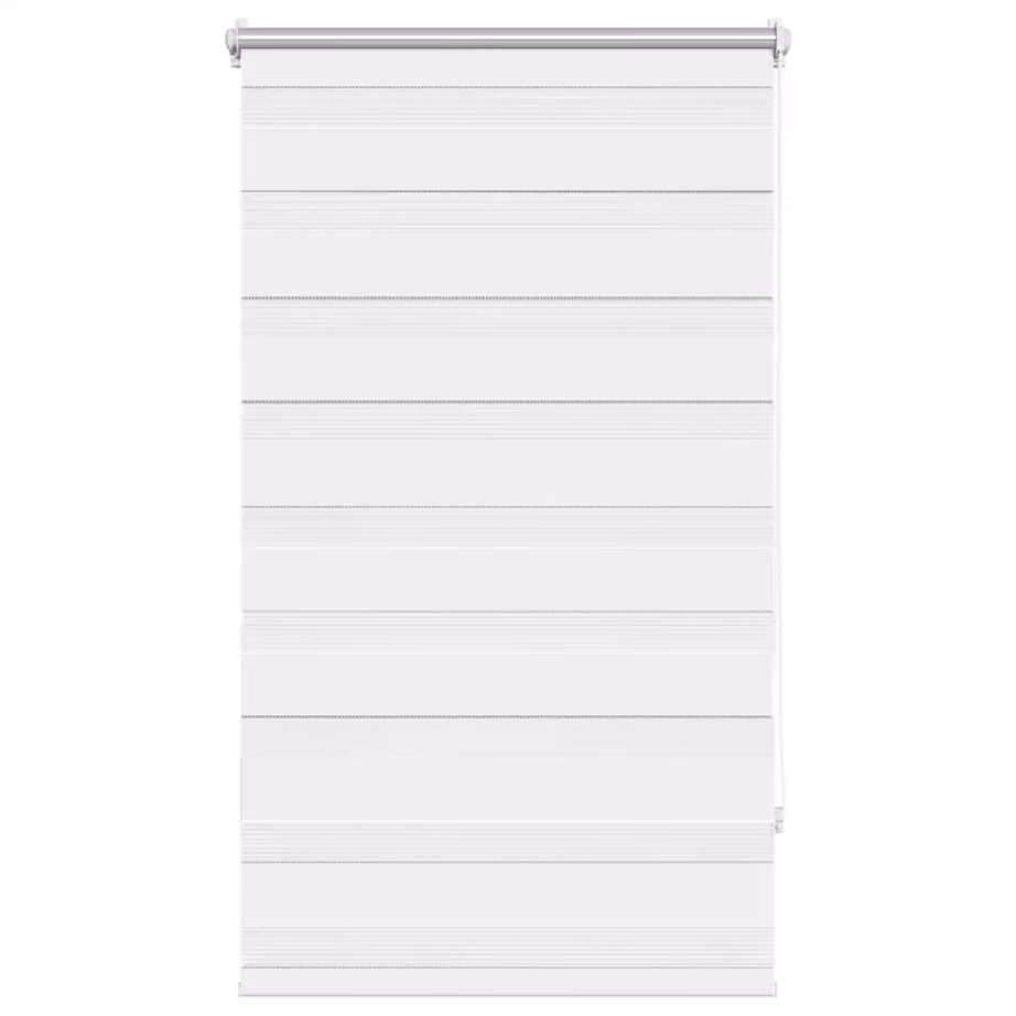 Valge sebraruloo, 70 x 120 cm, ruloo laius 67 cm, 100% polüester – 2