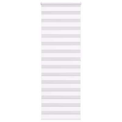 Valge sebraruloo kettmehhanismiga, 75 x 200 cm, polüester