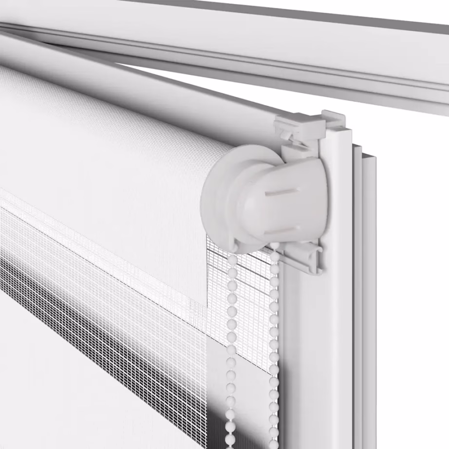 Valge triibuline sebraruloo kettmehhanismiga, 90 x 100 cm, 100% polüester – 11