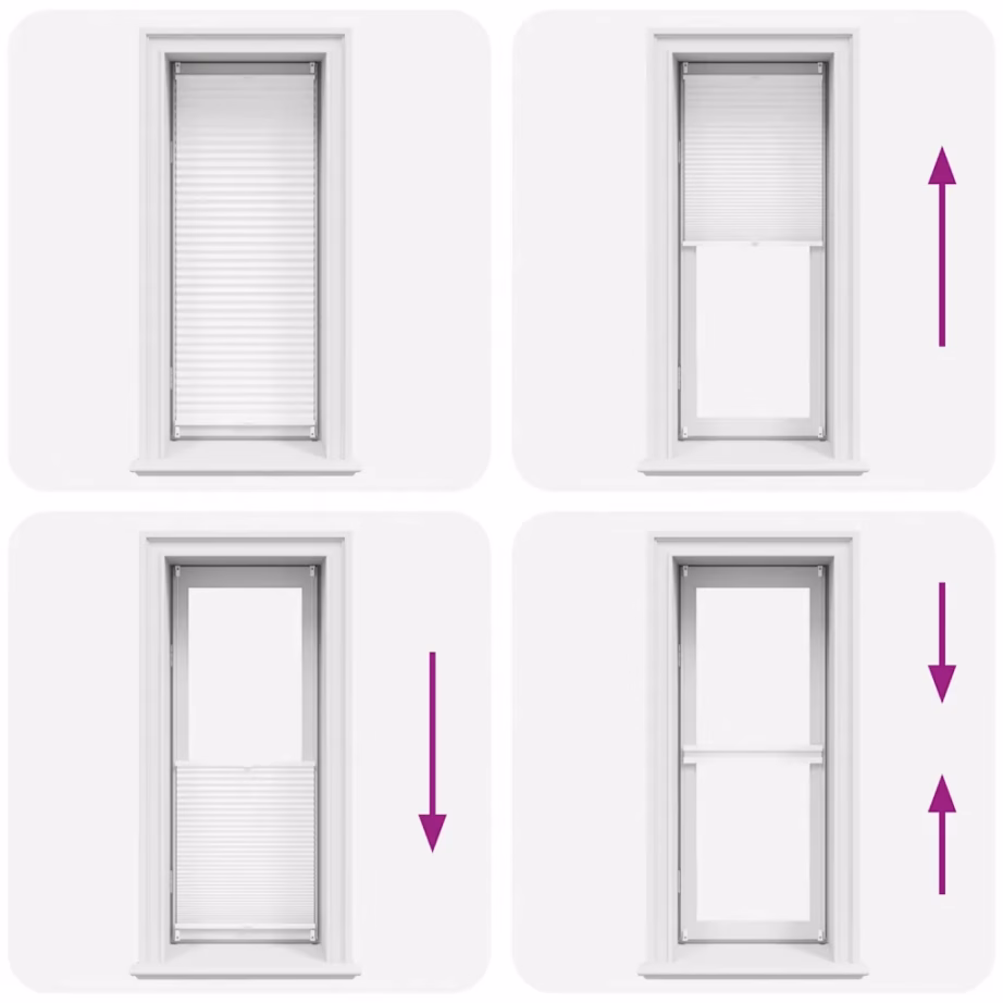 Valge volditud ruloo klambritega paigaldusega, 60 x 125 cm – 6