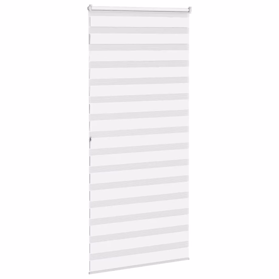 Valge zebra ruloo kettmehhanismiga, 105 x 200 cm, 100% polüester – 4