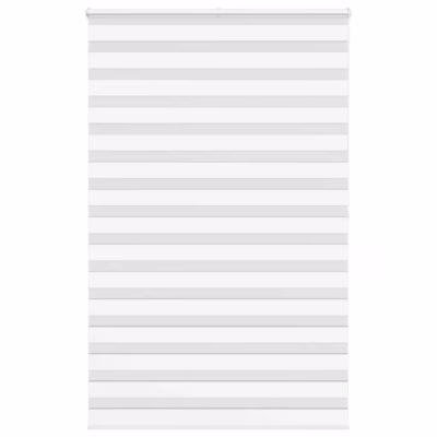 Valge zebra ruloo kettmehhanismiga, 145 x 200 cm, kanga laius 140,9 cm, 100% polüester