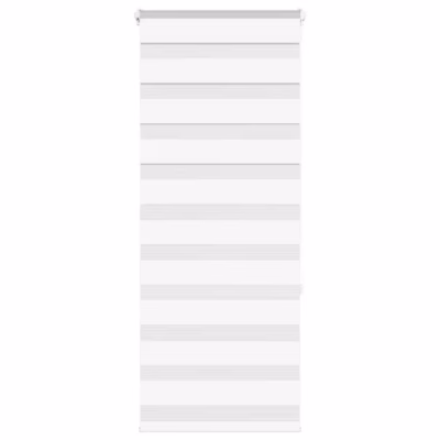 Valge zebra ruloo kettmehhanismiga, 65 x 150 cm, kangaslaius 60,9 cm, 100% polüester