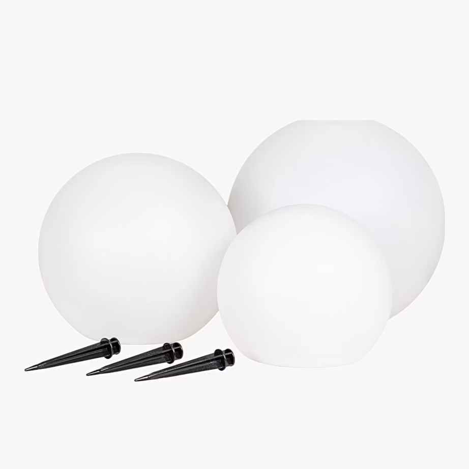 Valged laetavad LED päikeselambid aiavalgustuseks, komplekt 3 tk Lifton – 3