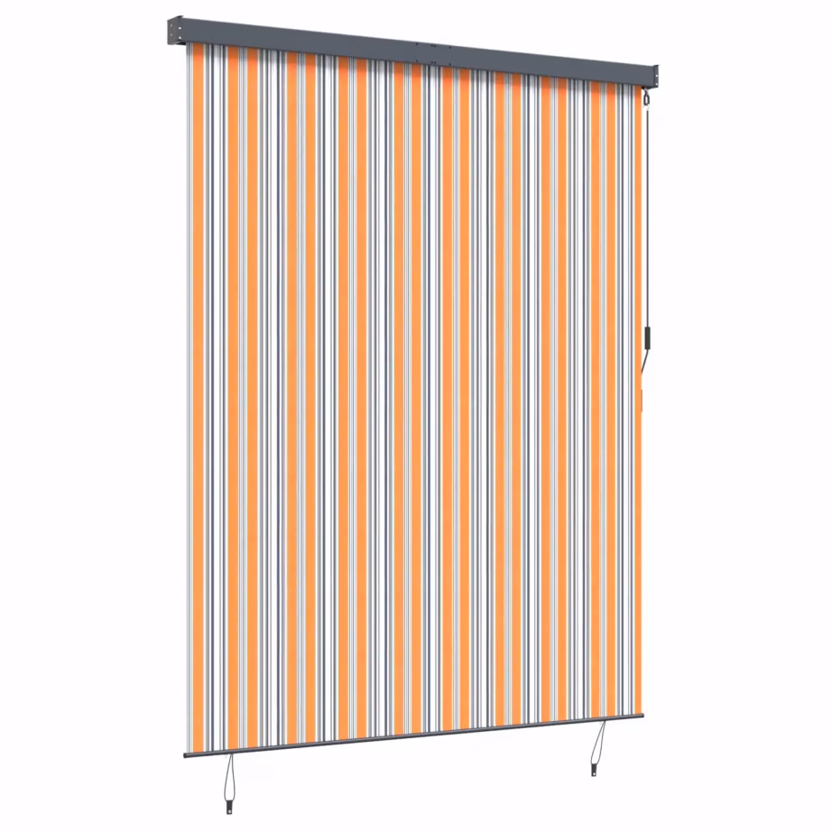 Välikardin rulookardin UV-kaitsega, kollane ja sinine, 200 x 250 cm, polüesterkangas ja alumiinium, ainult laekinnitus – 2