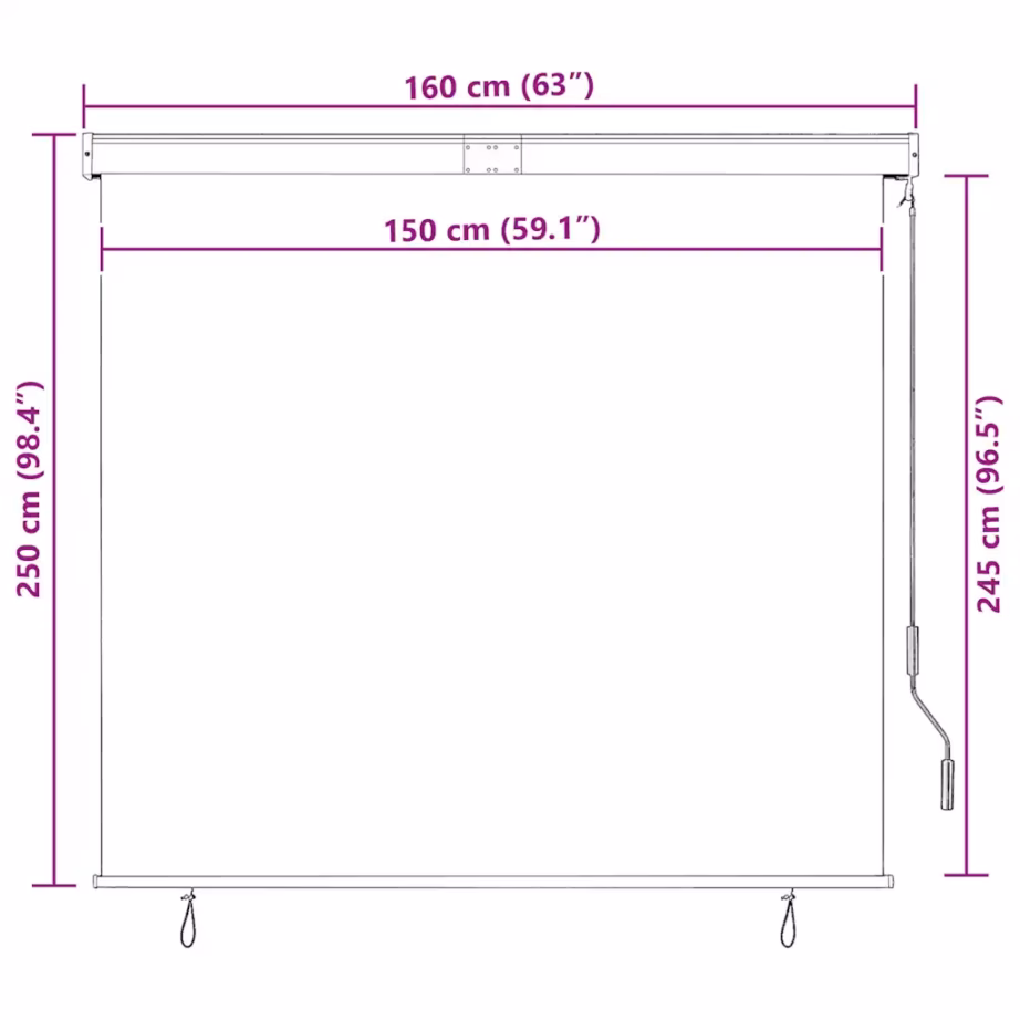 Väliruloo UV-kaitsega, käsivändaga, sinine-valge, 160 x 250 cm – 10