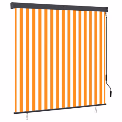 Käsivändaga väliruloo UV-kaitsega, 160 x 250 cm, valge-oranž