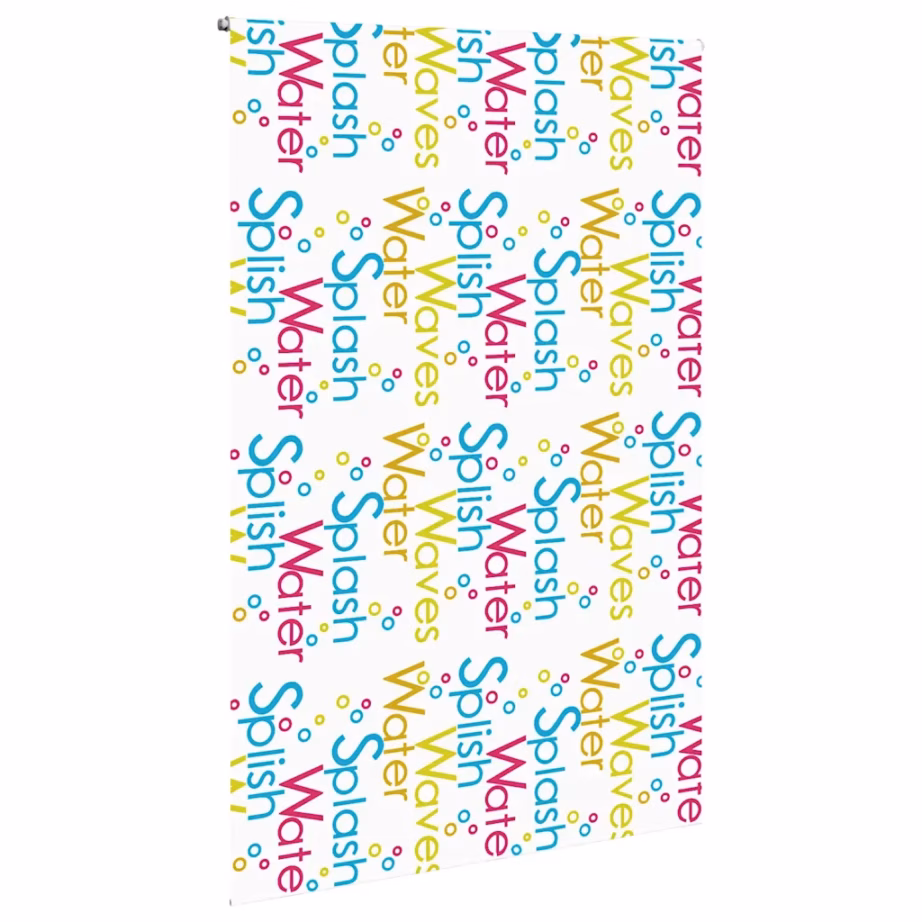 Veekindel duširull-ruloo Splash mustriga, PEVA, 150 x 240 cm – 3