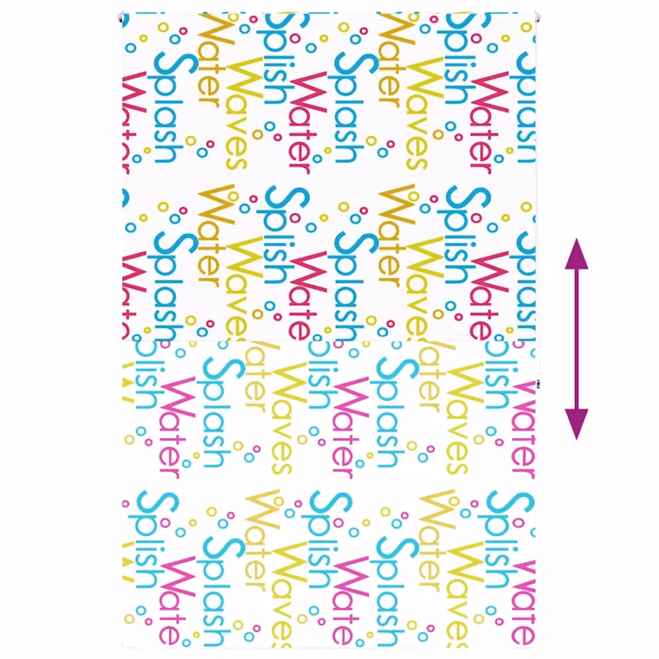 Veekindel duširull-ruloo Splash mustriga, PEVA, 150 x 240 cm – 5