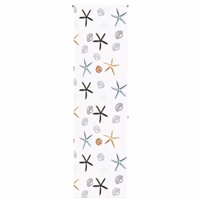 Veekindel duširuloo meremustriga, PEVA, 70 x 240 cm, kanga laius 66 cm