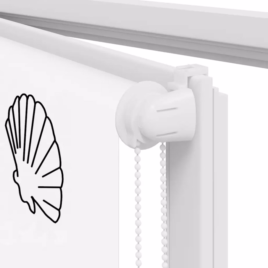 Veekindel duširuloo meremustriga, PEVA, 70 x 240 cm, kanga laius 66 cm – 9