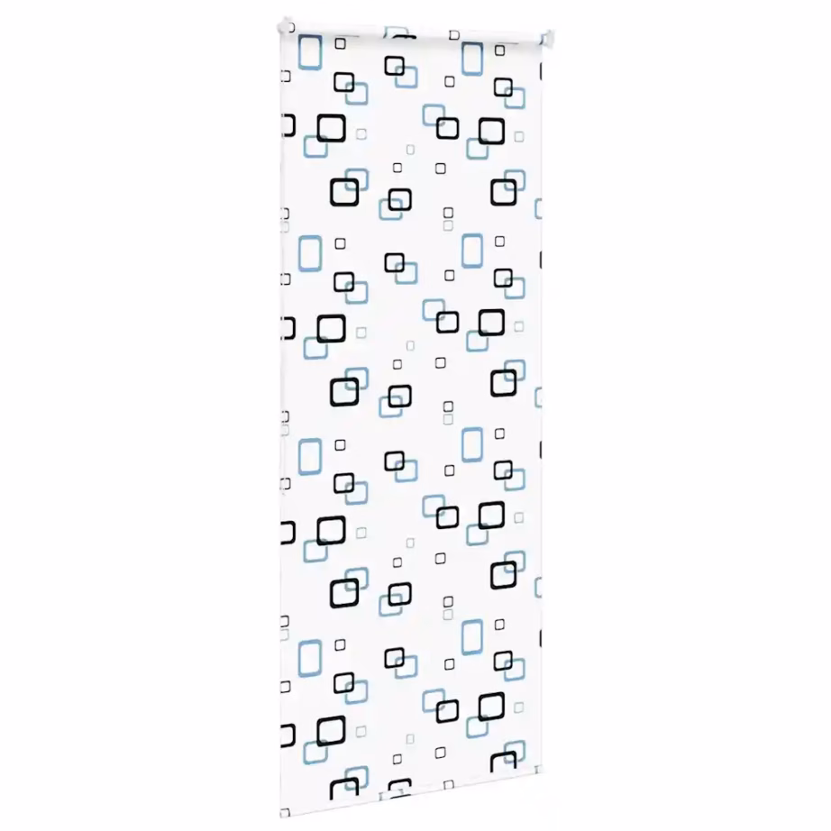 Veekindel duširuloo mullimustriga, valge PEVA, 100 x 240 cm (kanga laius 96 cm) – 4