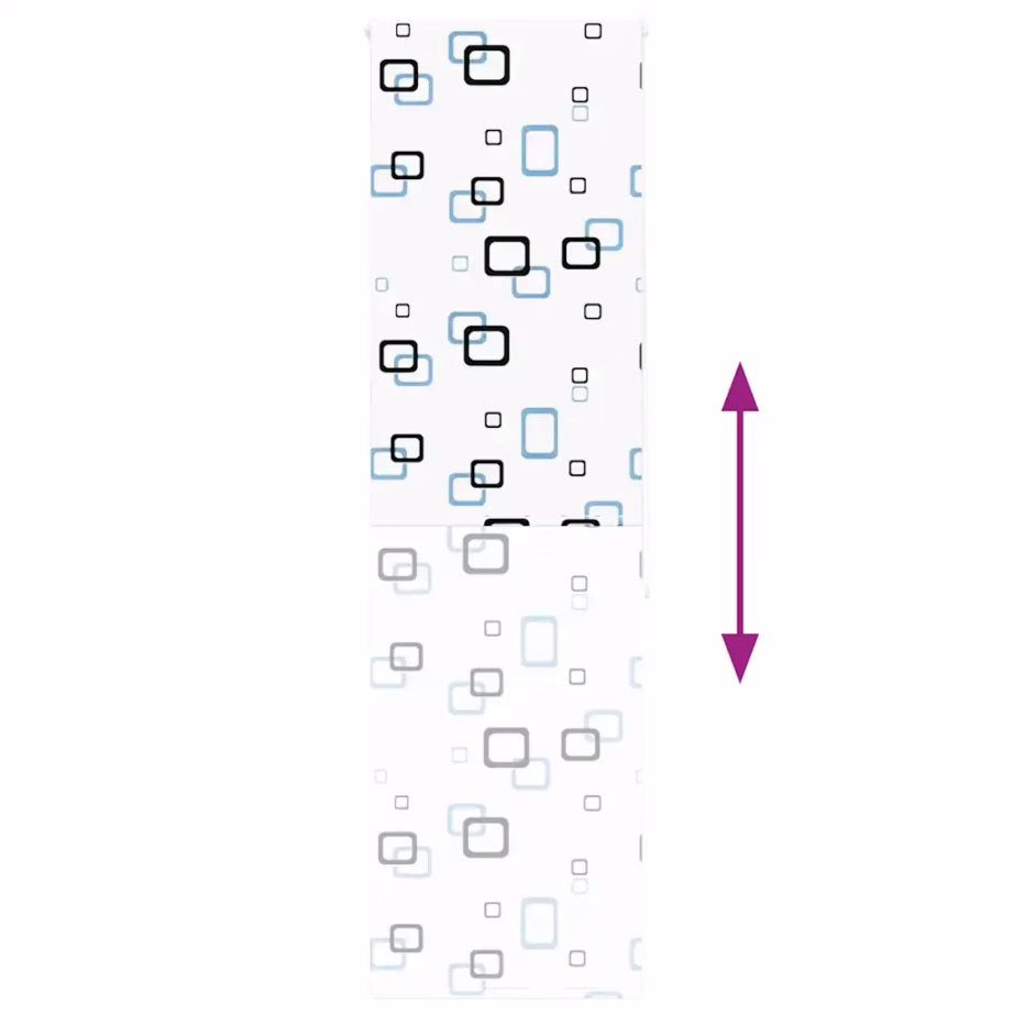 Veekindel duširuloo valge mustriga, PEVA, 70 x 240 cm, kanga laius 66 cm – 5