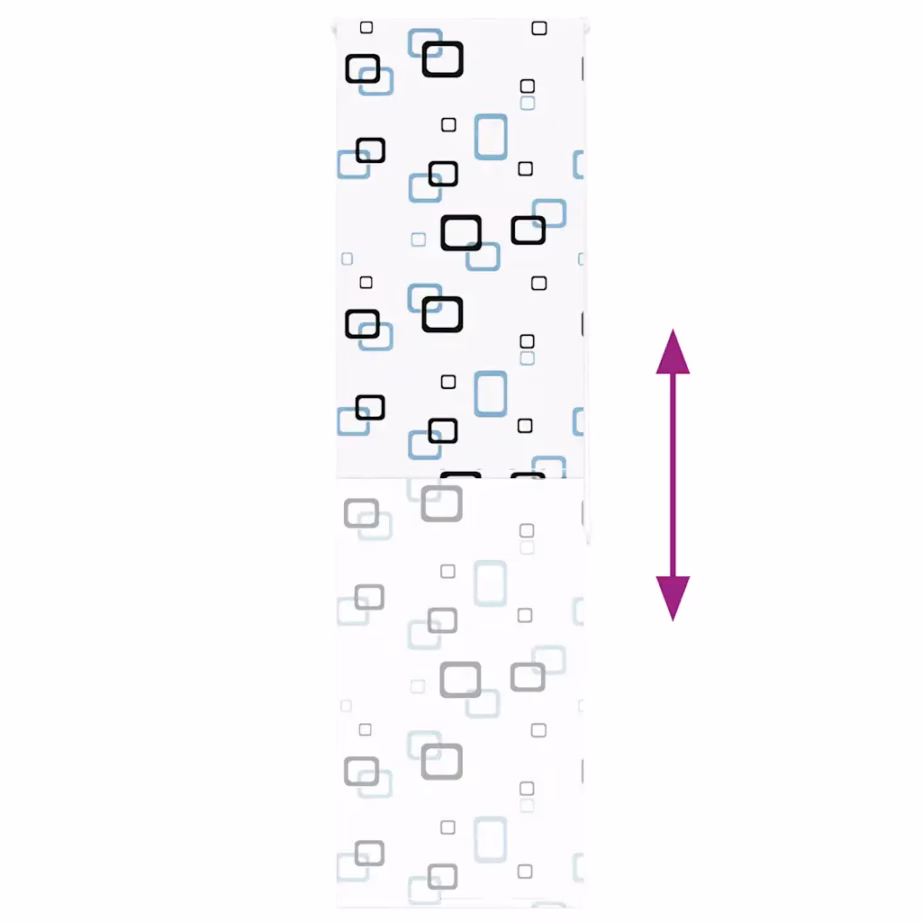 Veekindel duširuloo vannituppa, valge geomeetrilise mustriga, 60 x 240 cm, kanga laius 56 cm – 5