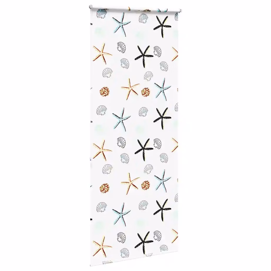 Veekindel duširuloo meremustriga, 90 x 240 cm, kanga laius 86 cm, PEVA – 4