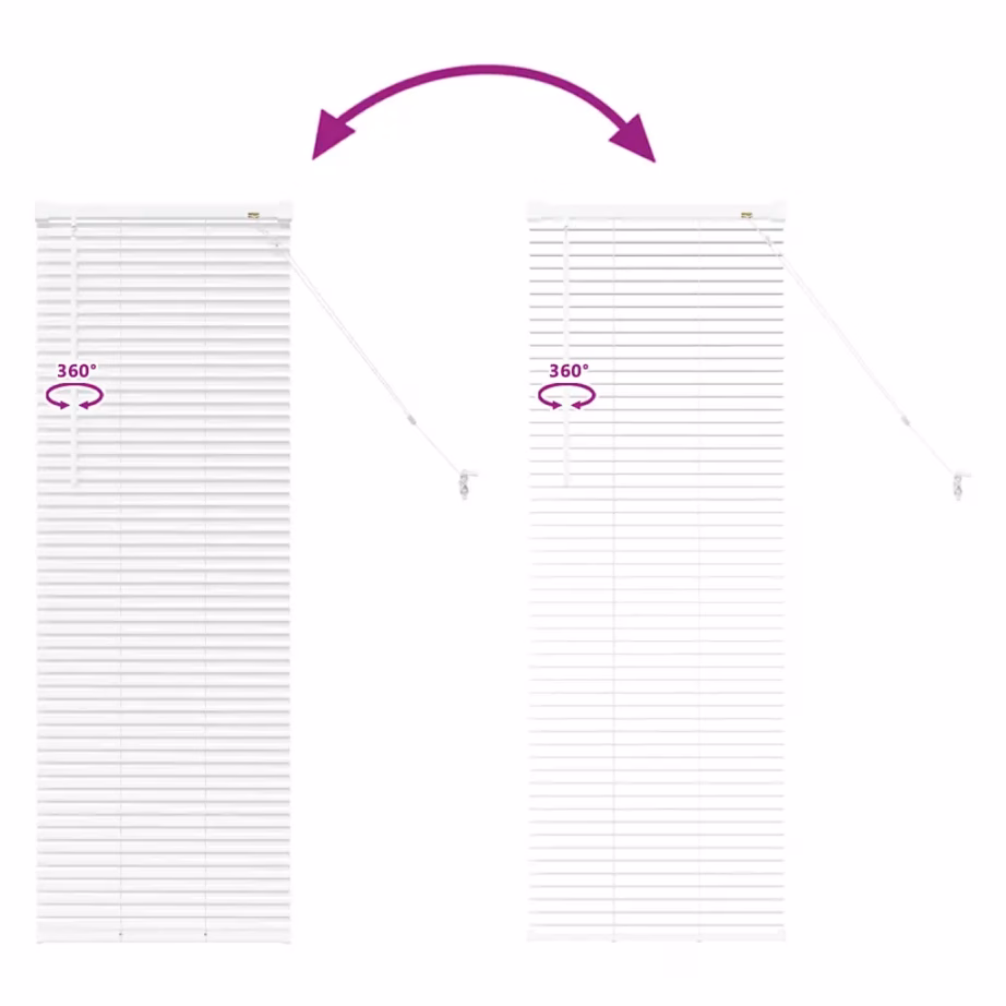 Veneetsia alumiiniumruloo aknale, valge, 130 x 40 cm – 11