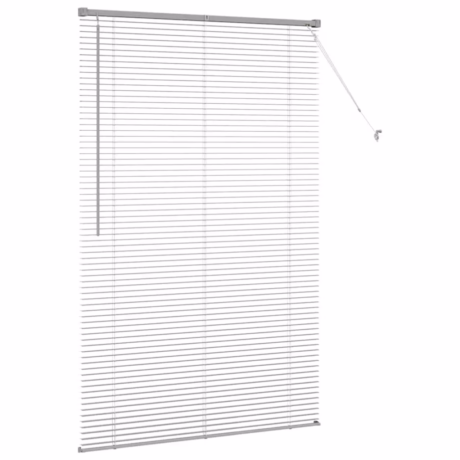 Hõbedane Veneetsia alumiiniumruloo, 175 x 120 cm, siseruumidesse – 6