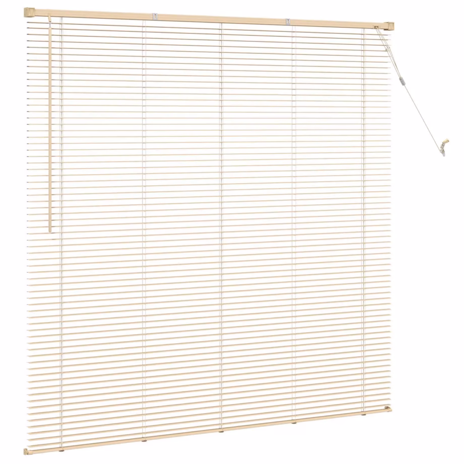 Reguleeritav Veneetsia ruloo, helepruun mustriga PVC, 150 x 150 cm - 5