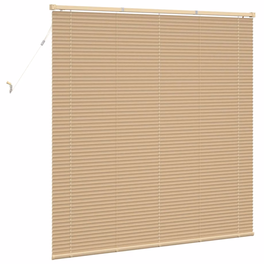 Reguleeritav Veneetsia ruloo, helepruun mustriga PVC, 150 x 150 cm - 6