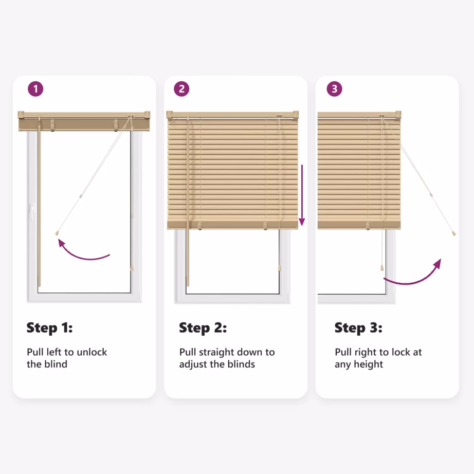 Reguleeritav Veneetsia ruloo, helepruun mustriga PVC, 150 x 70 cm – 12
