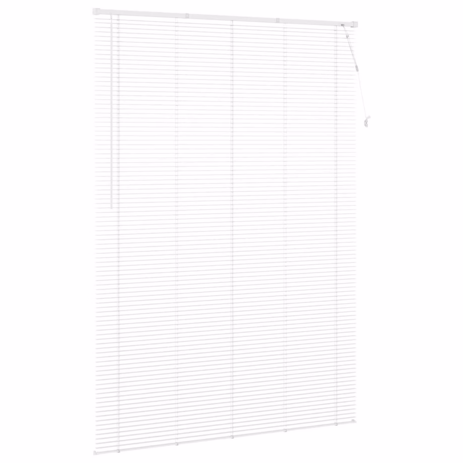 Reguleeritav Veneetsia ruloo, valge PVC, 213 x 140 cm – 5