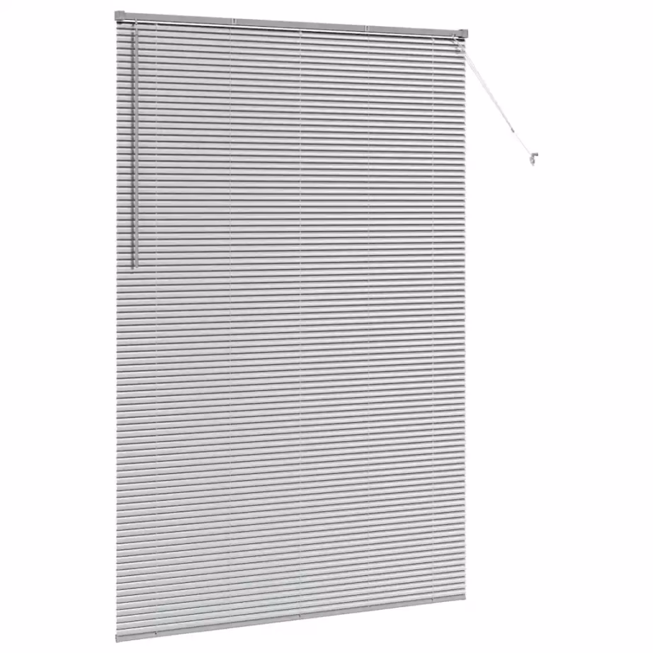 Veneetsia ruloo, hõbedane alumiinium, 220 x 140 cm - 5