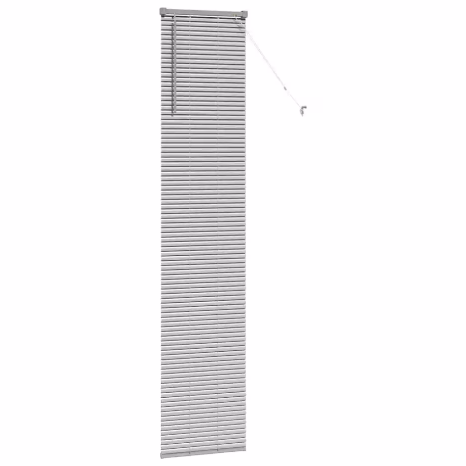 Veneetsia ruloo, hõbedane alumiinium, 220 x 50 cm - 5