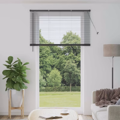 Reguleeritav Veneetsia ruloo, hõbehall PVC, 213 x 130 cm