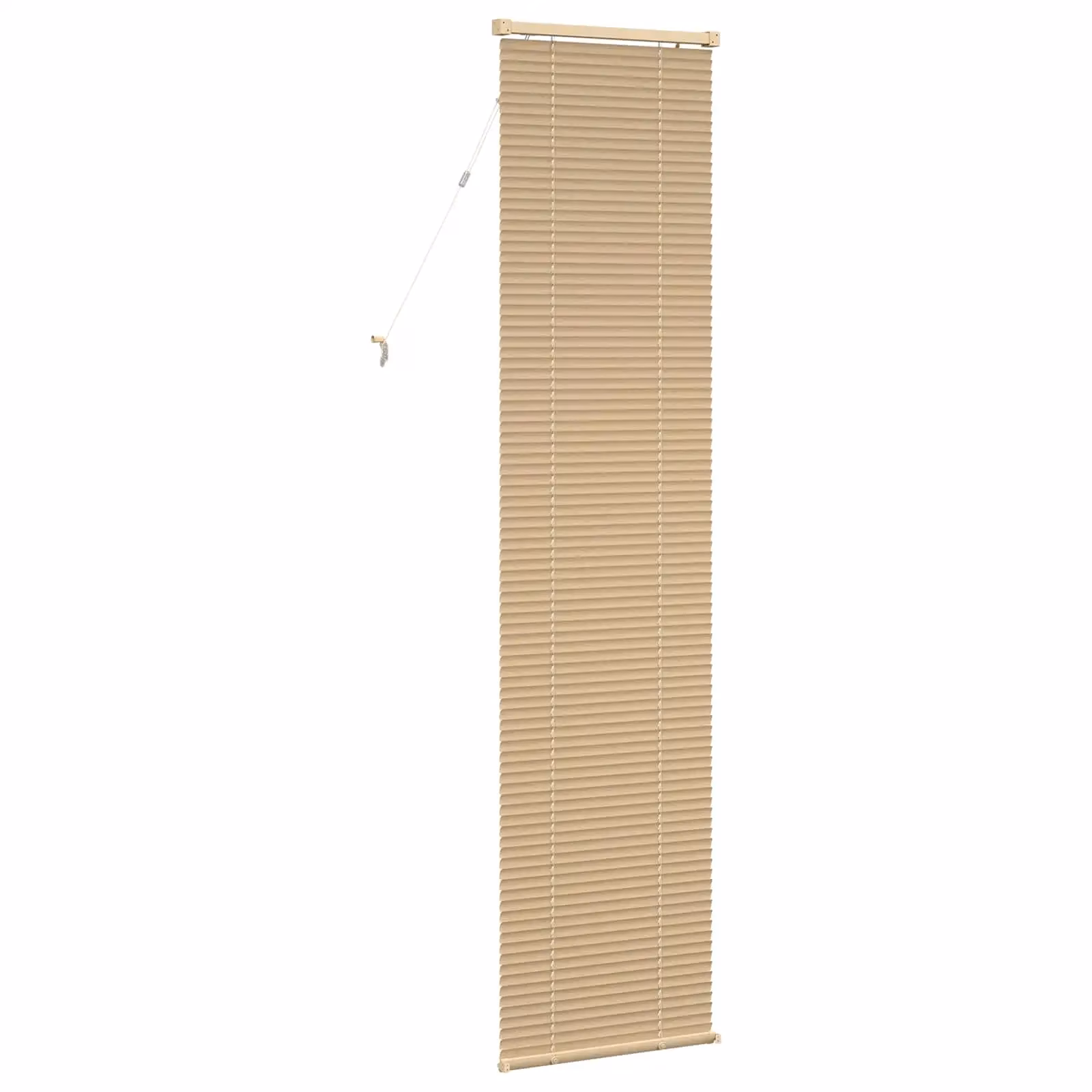 Veneetsia PVC ruloo, reguleeritav, helepruun mustriga, 213 x 50 cm
