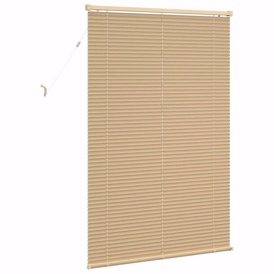 Reguleeritav Veneetsia ruloo, helepruun mustriga PVC, 150 x 90 cm - 6