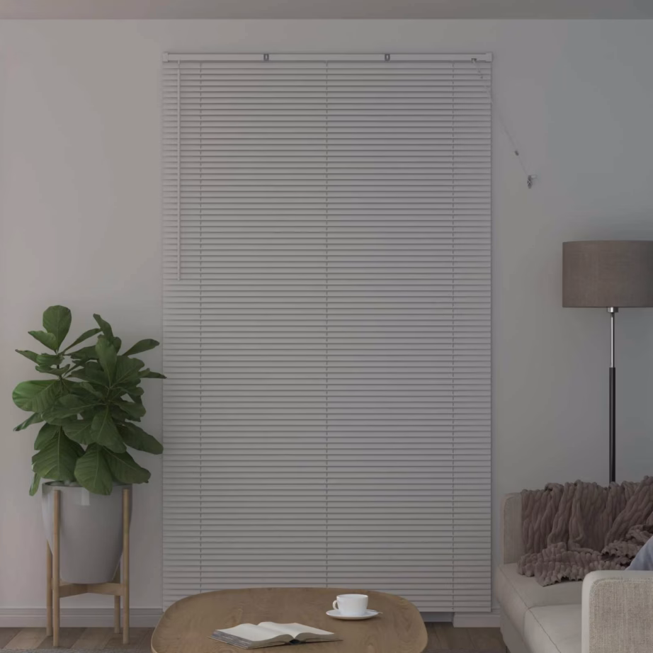 Veneetsia ruloo, reguleeritav, valge PVC, 213 x 130 cm - 3