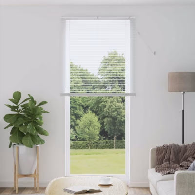 Veneetsia ruloo, reguleeritav, valge PVC, 213 x 70 cm