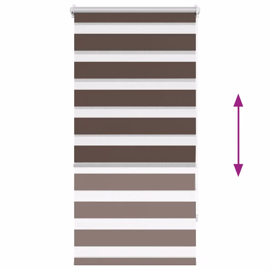Zebra rullkardin 60 x 120 cm, kohvipruun, polüesterkangas – 5