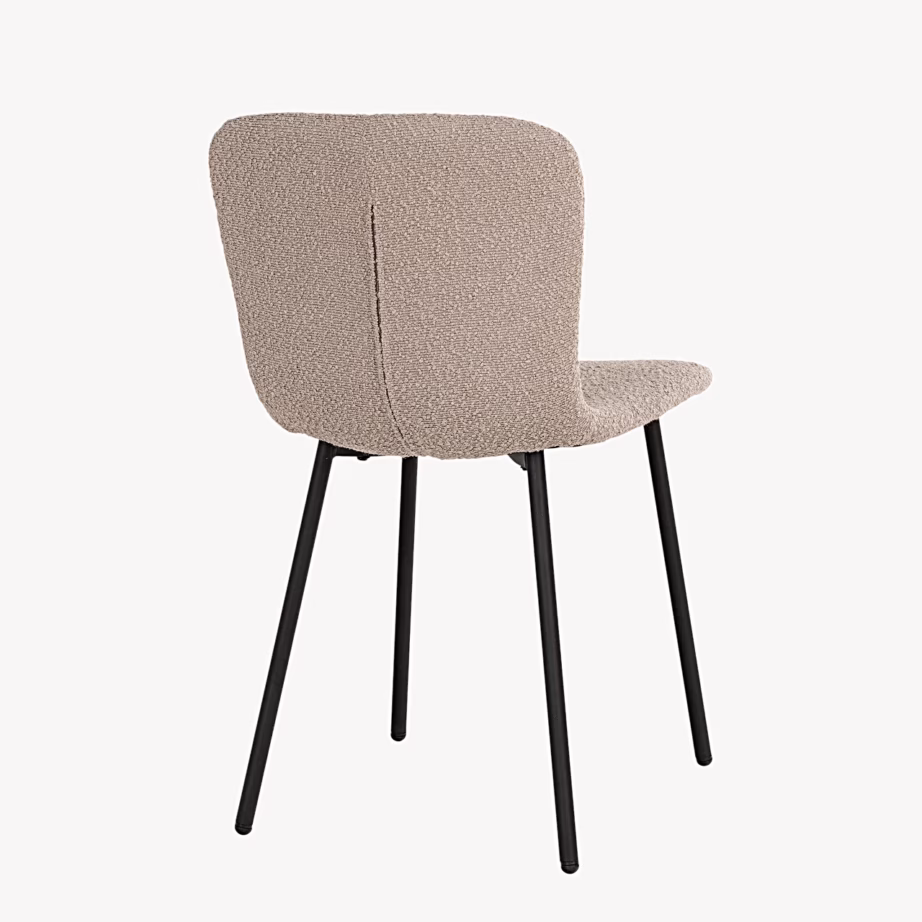 Söögitool boucle-kattega, beež, terasjalgadega Halden - 5
