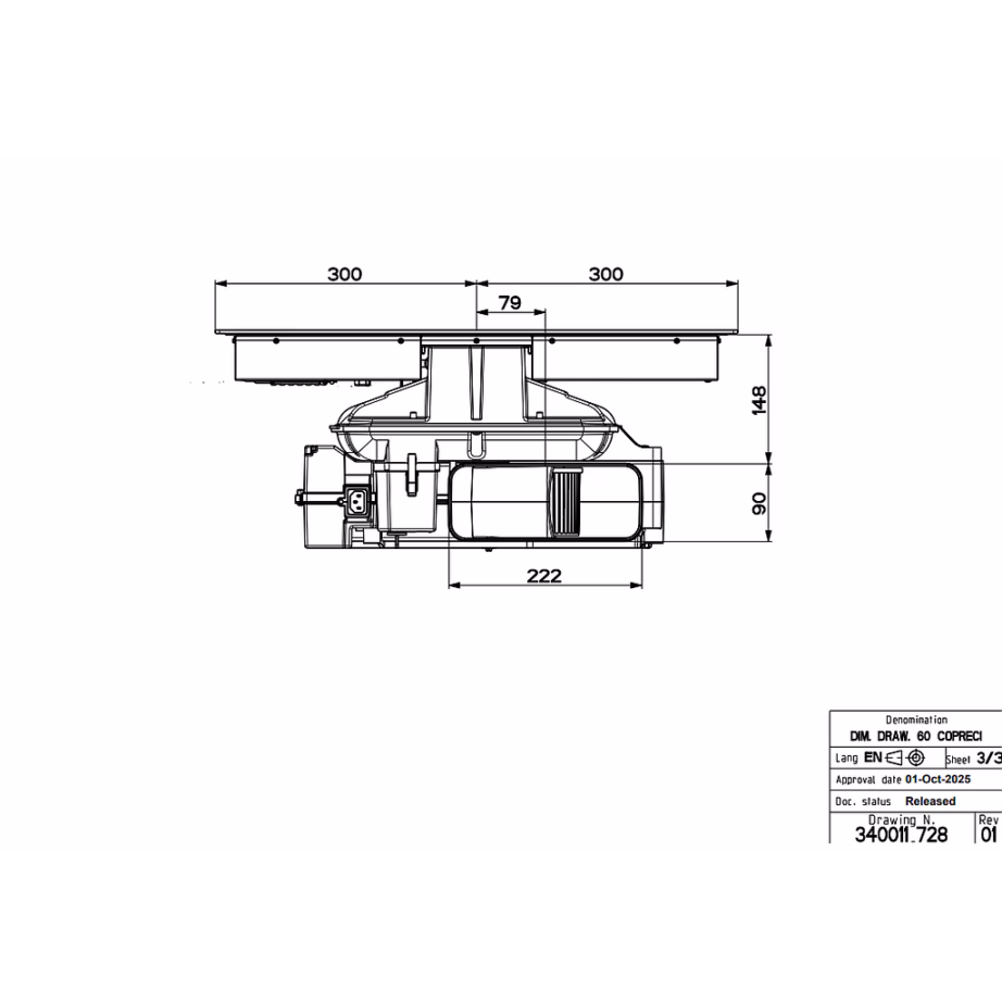 2in1 induktsioonpliidiplaat ja õhupuhasti FABER GALILEO SLIM RING F600, 60 cm, must – 4