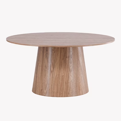 Lanzo ümmargune söögilaud (looduslik MDF, Ø150 cm) - 61926-107