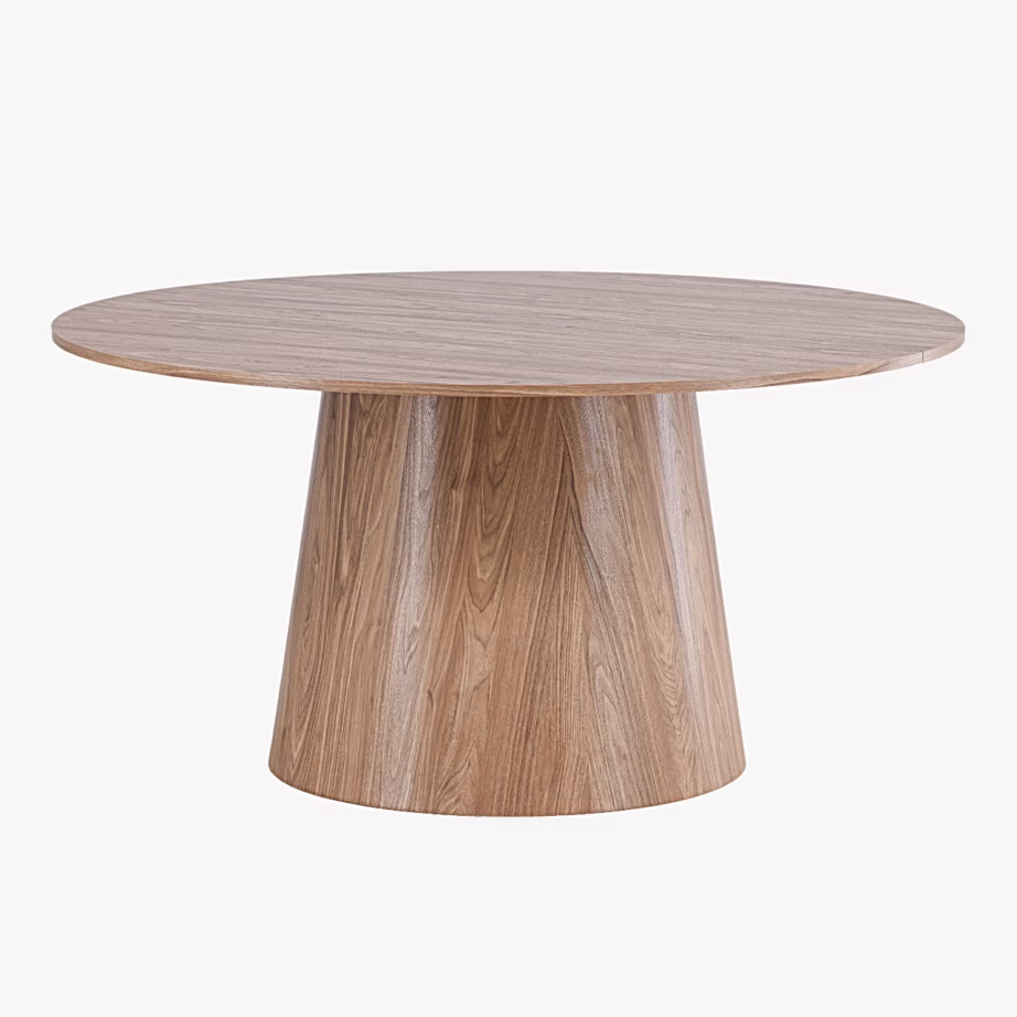 Lanzo ümmargune söögilaud (looduslik MDF, Ø150 cm), 61926-107 – 2