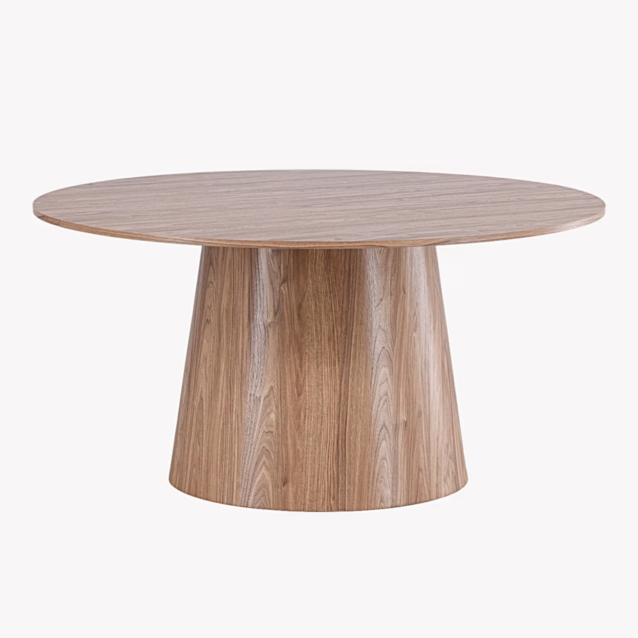Lanzo ümmargune söögilaud (looduslik MDF, Ø150 cm), 61926-107 – 6
