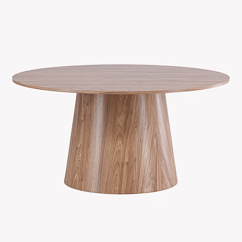 Lanzo ümmargune söögilaud (looduslik MDF, Ø150 cm), 61926-107 – 7