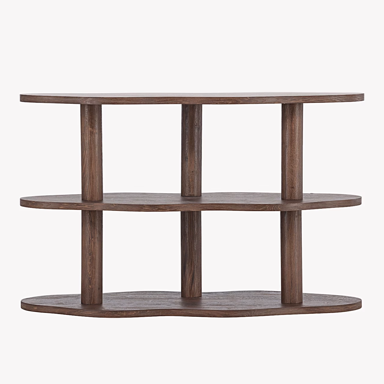 Riiul Moln moka värvi lainelise kujuga 120x45x75 cm - 63386-444