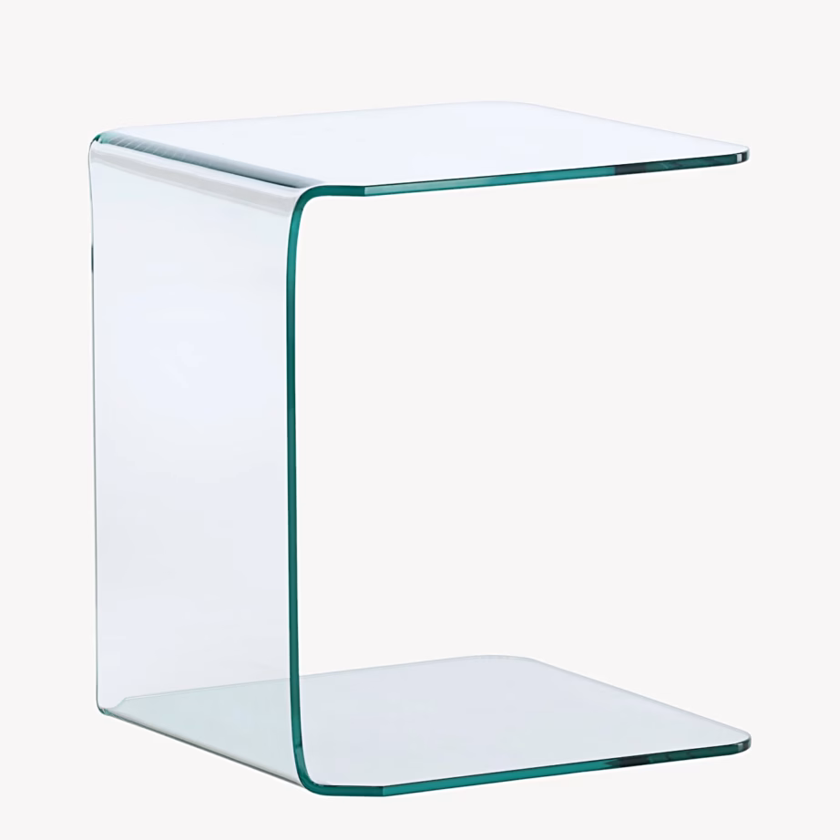 Klaasist abilaud Telemark 45x45x53 cm, läbipaistev, 63415-111 – 6