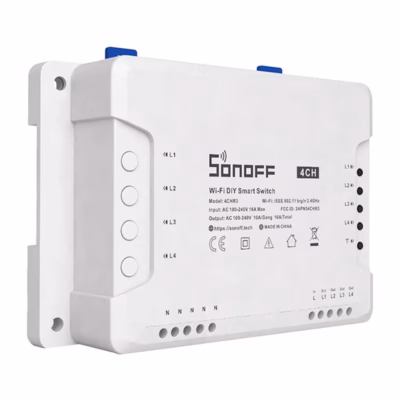 WiFi nutiklüliti Sonoff 4CHR3, 4 kanalit, 100–240 V