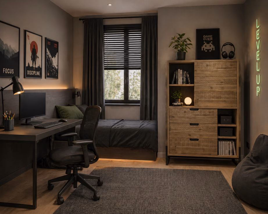 3 sahtliga kõrge kummut Livin Hill Flow FLOL04, 100 x 40 x 140 cm, akatsiapuit - 5