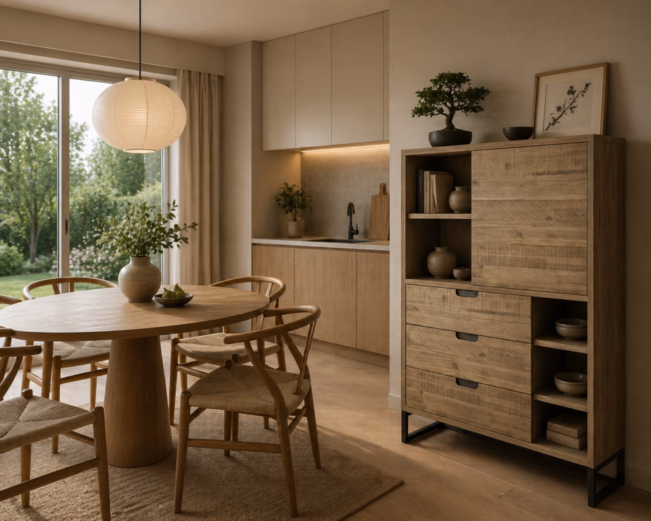 3 sahtliga kõrge kummut Livin Hill Flow FLOL04, 100 x 40 x 140 cm, akatsiapuit - 8